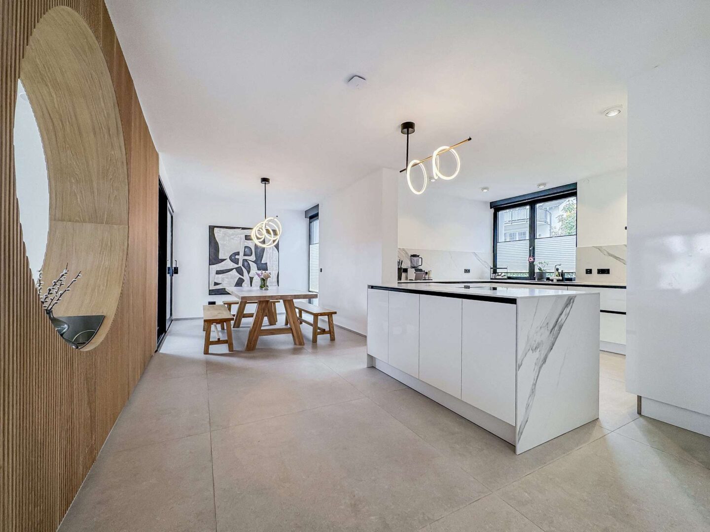 Kitchen and Dining Area