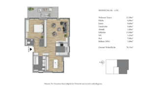 Grundriss WOHNUNG 04 - 1.OG