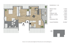 Grundriss WOHNUNG 07 - DG