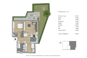 Grundriss WOHNUNG 02 - EG