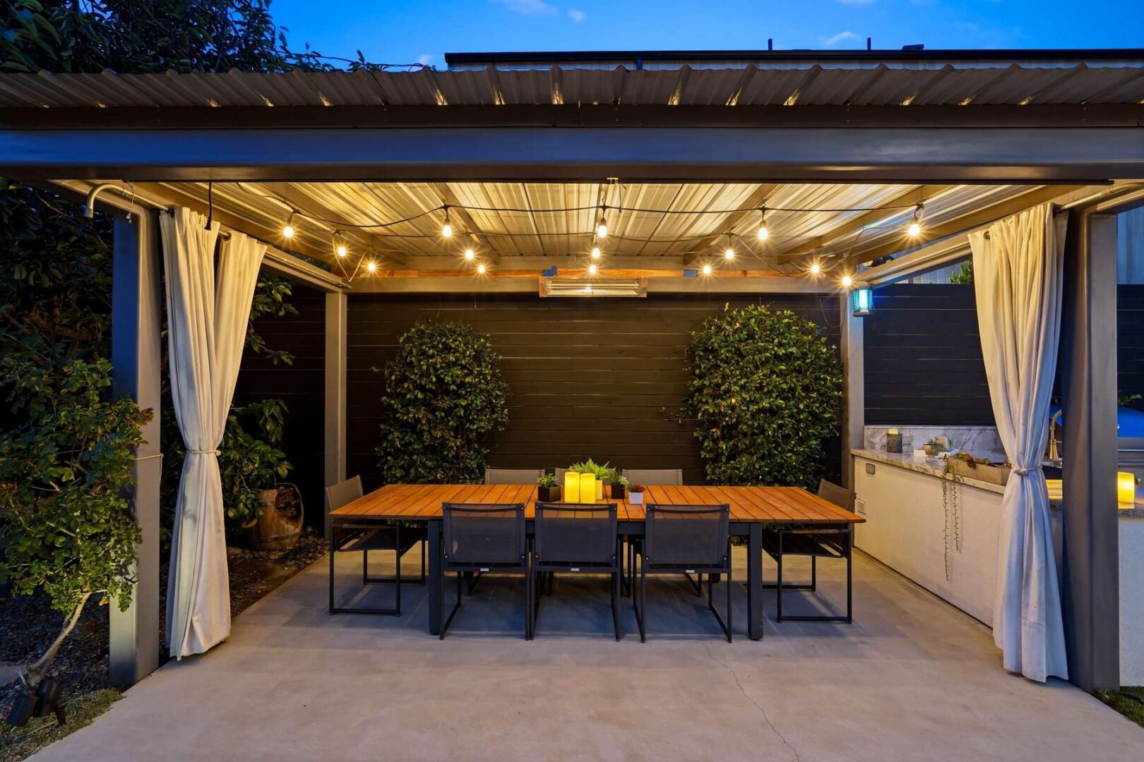 Überdachter Terrassenbereich